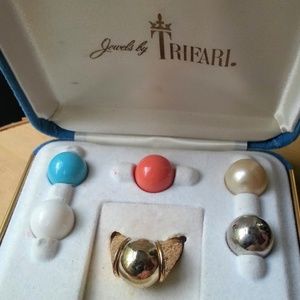JEWELS BY TRIFARI interchangeable ring set